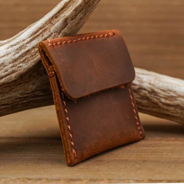 Leather Ring Pouch | Genuine Leather Square Travel Wedding Ring