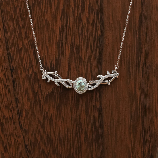 The Turquoise Antler Infinity Necklace