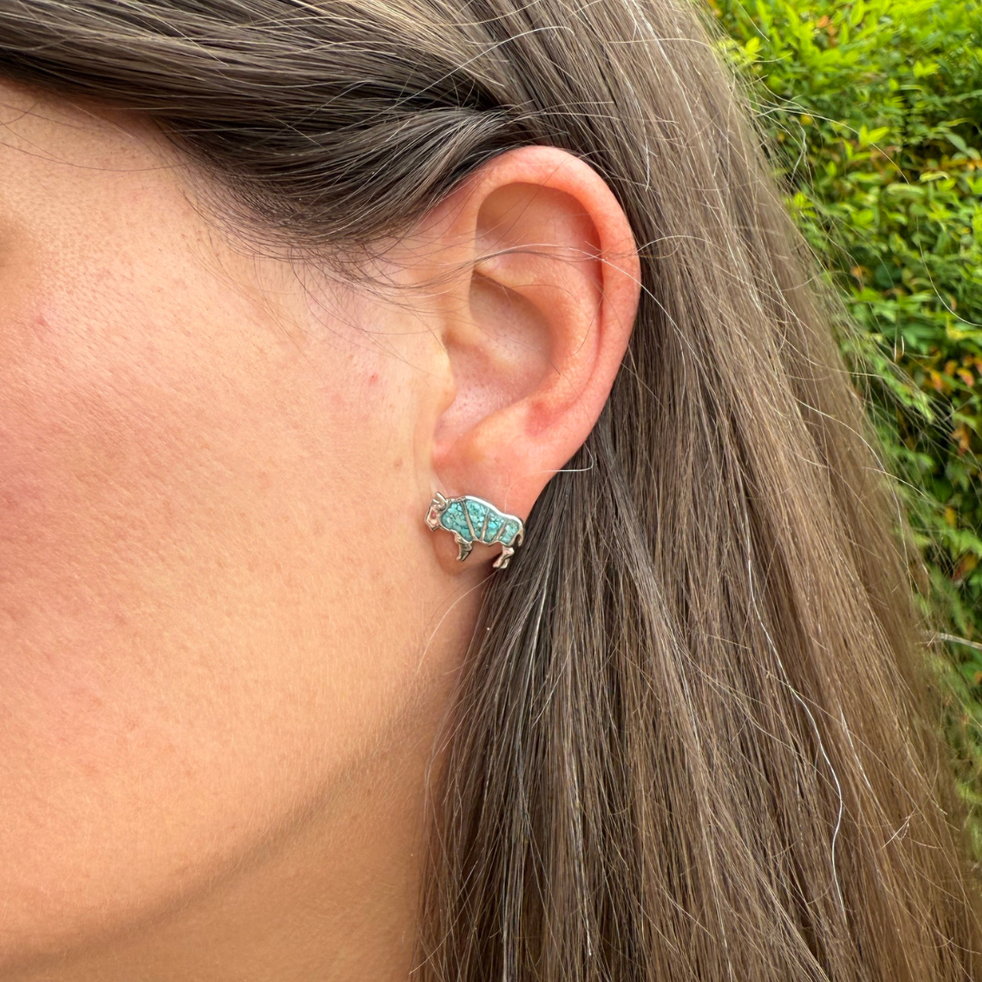 Bison Stud Earrings