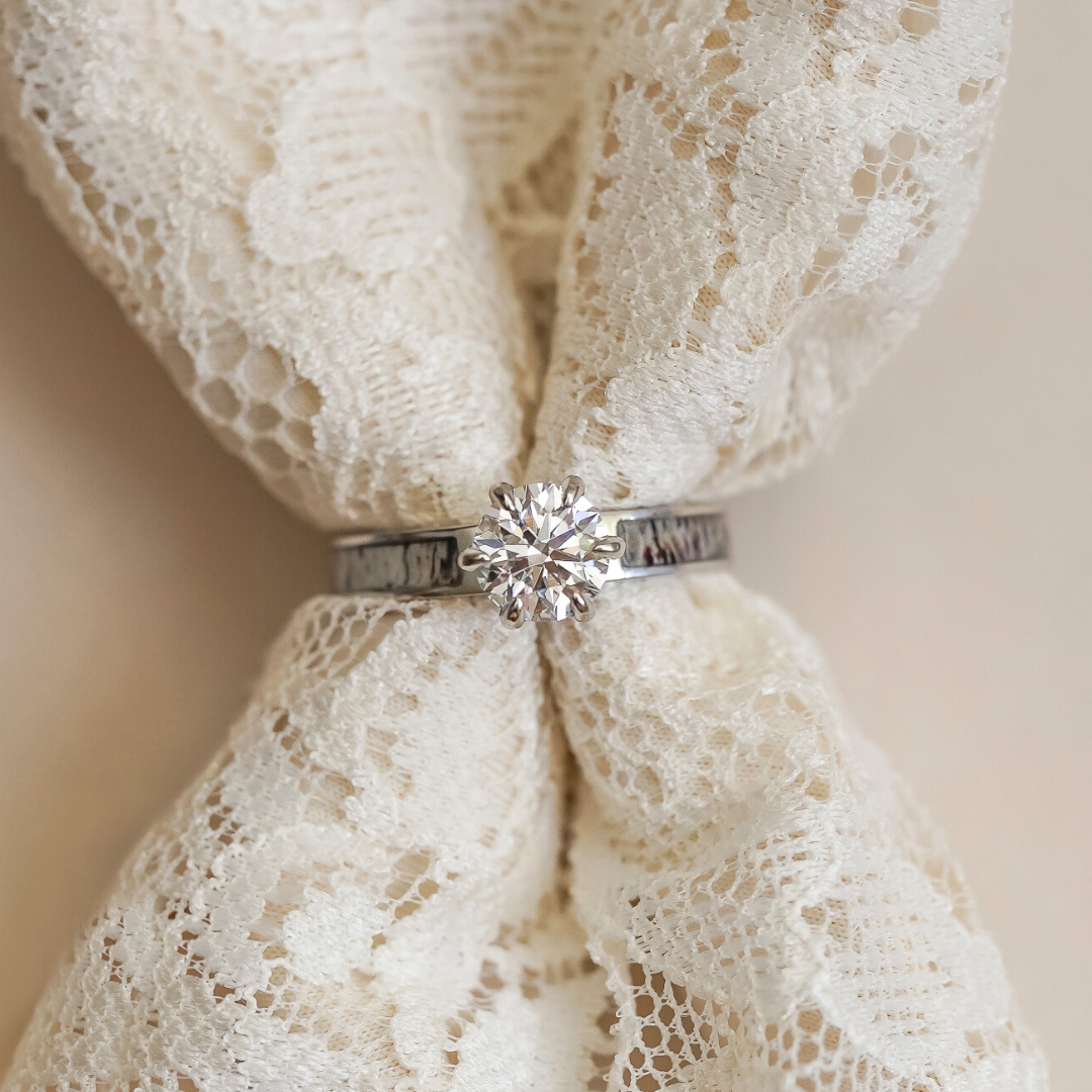 Diamond Antler Engagement Ring Grand Cascade