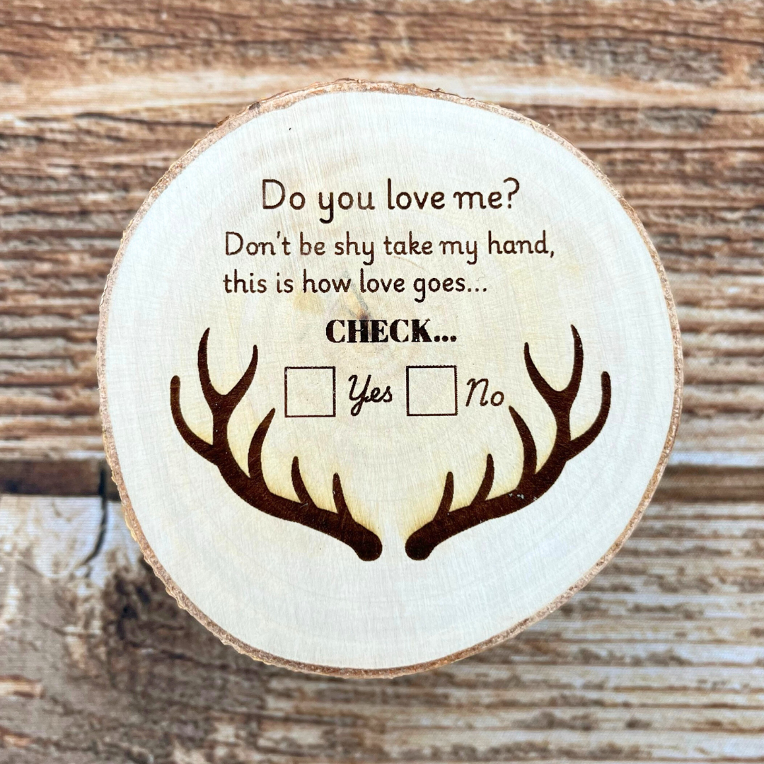 Engraved Birch Wood Gift Box