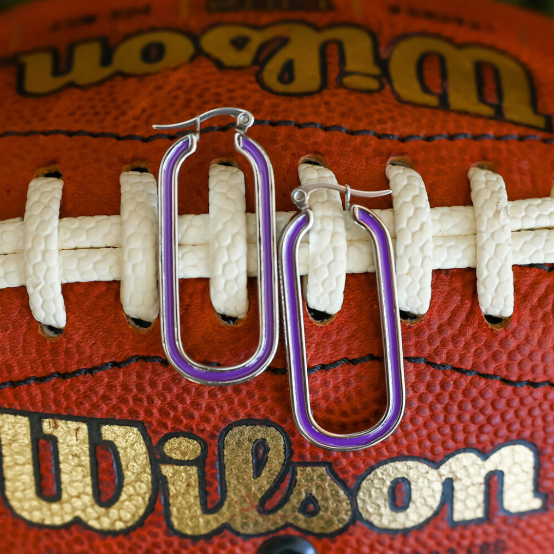 Gameday Etta Hoops | Western Engraved Hoop Earrings – AntlerRings.com