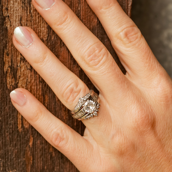 The Grand Cascade Wishbone Wedding Set