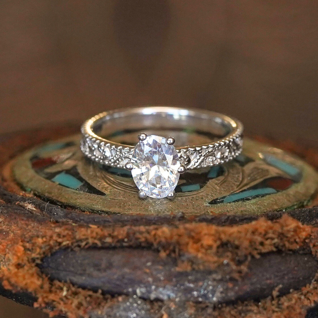 Engagement Rings Cheao The Lamesa | Classy Western Style Oval Cut Engagement Ring ...