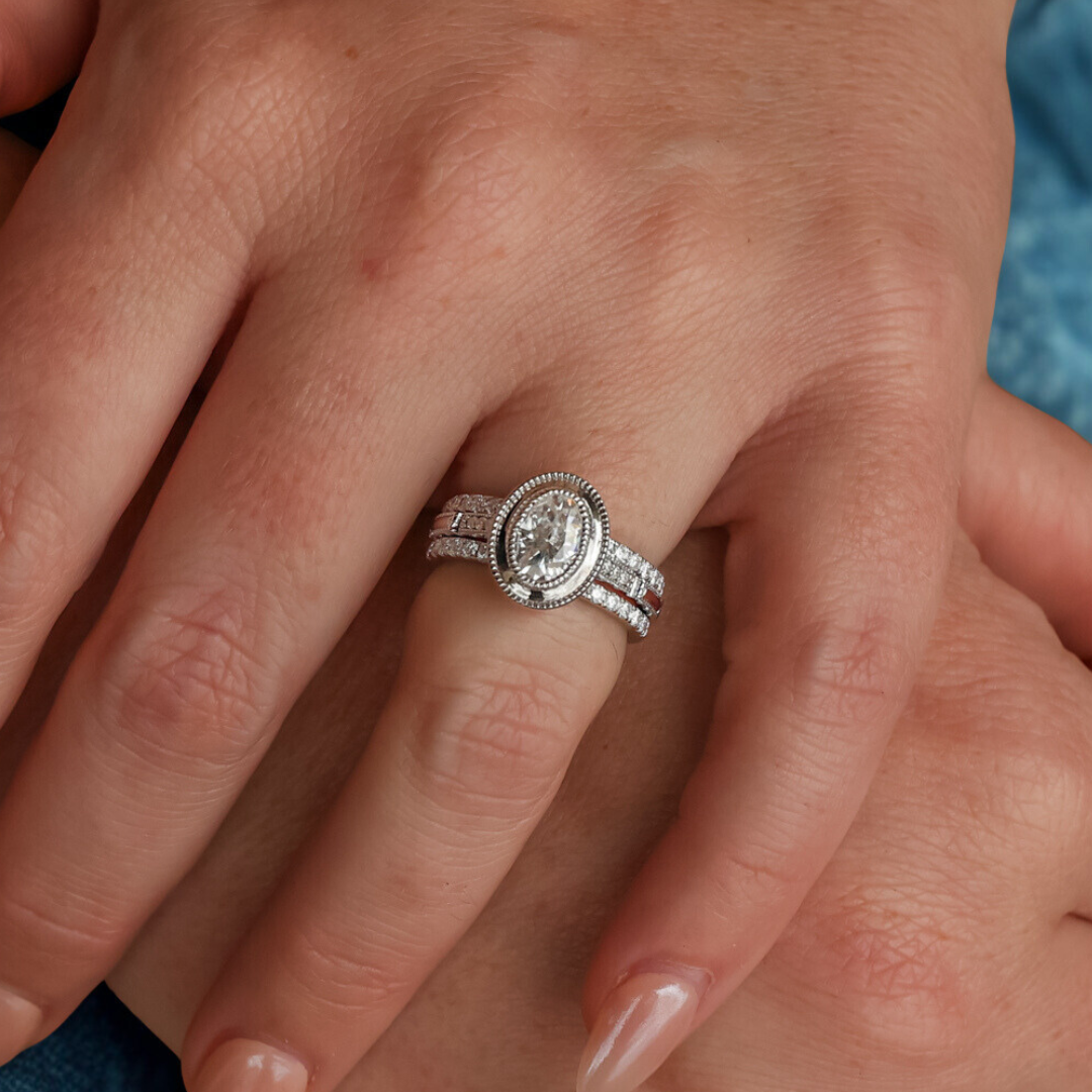 Moissanite Stacker Set for the Lolita