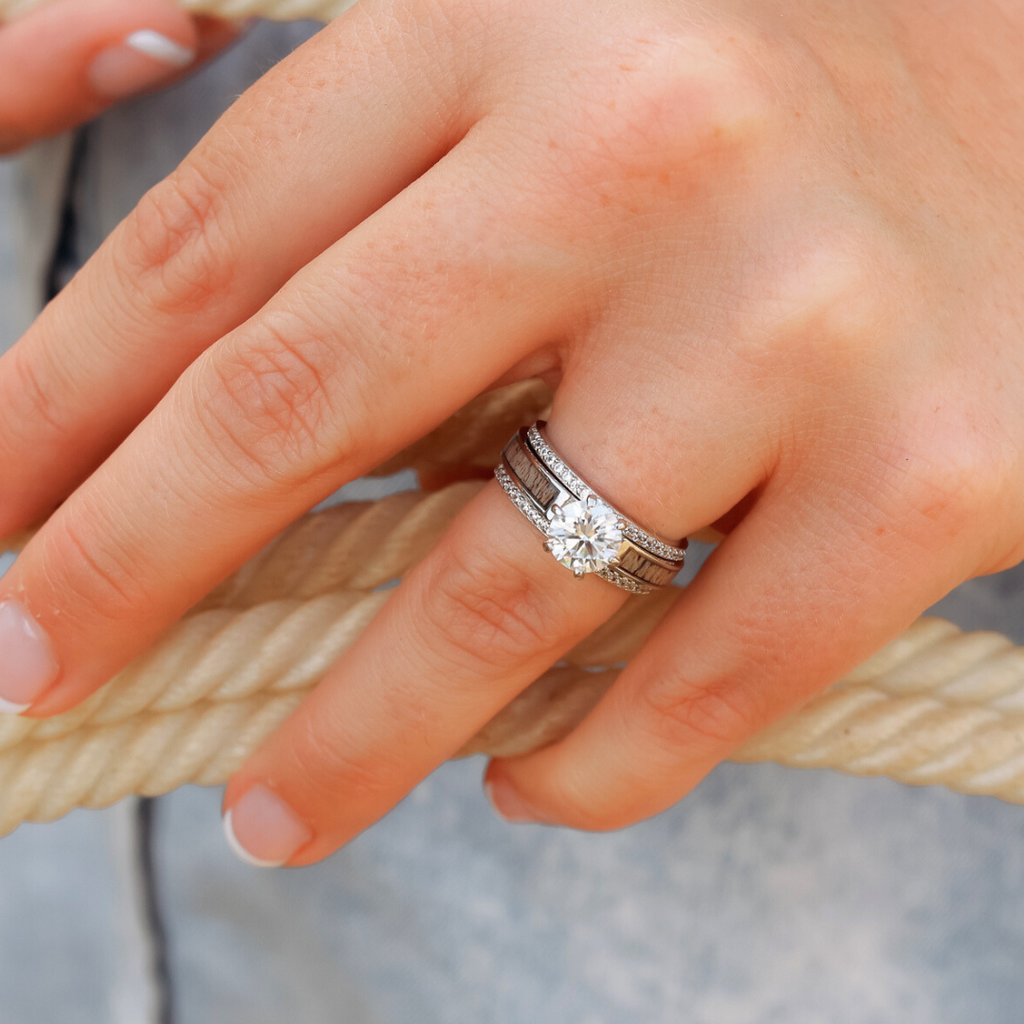 Diamond Grand Cascade Wedding Set