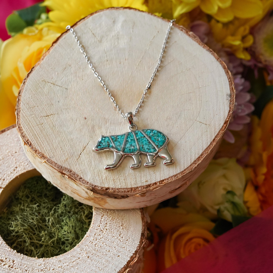 Mama Bear Necklace | Turquoise Jewelry – AntlerRings.com
