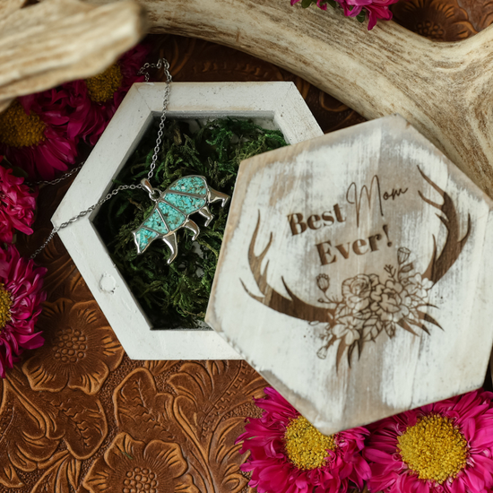 Mama Bear Necklace | Turquoise Jewelry – AntlerRings.com