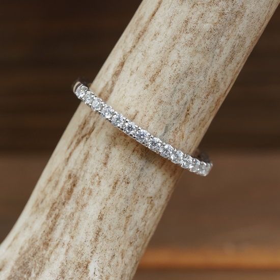 Moissanite Stacking Band