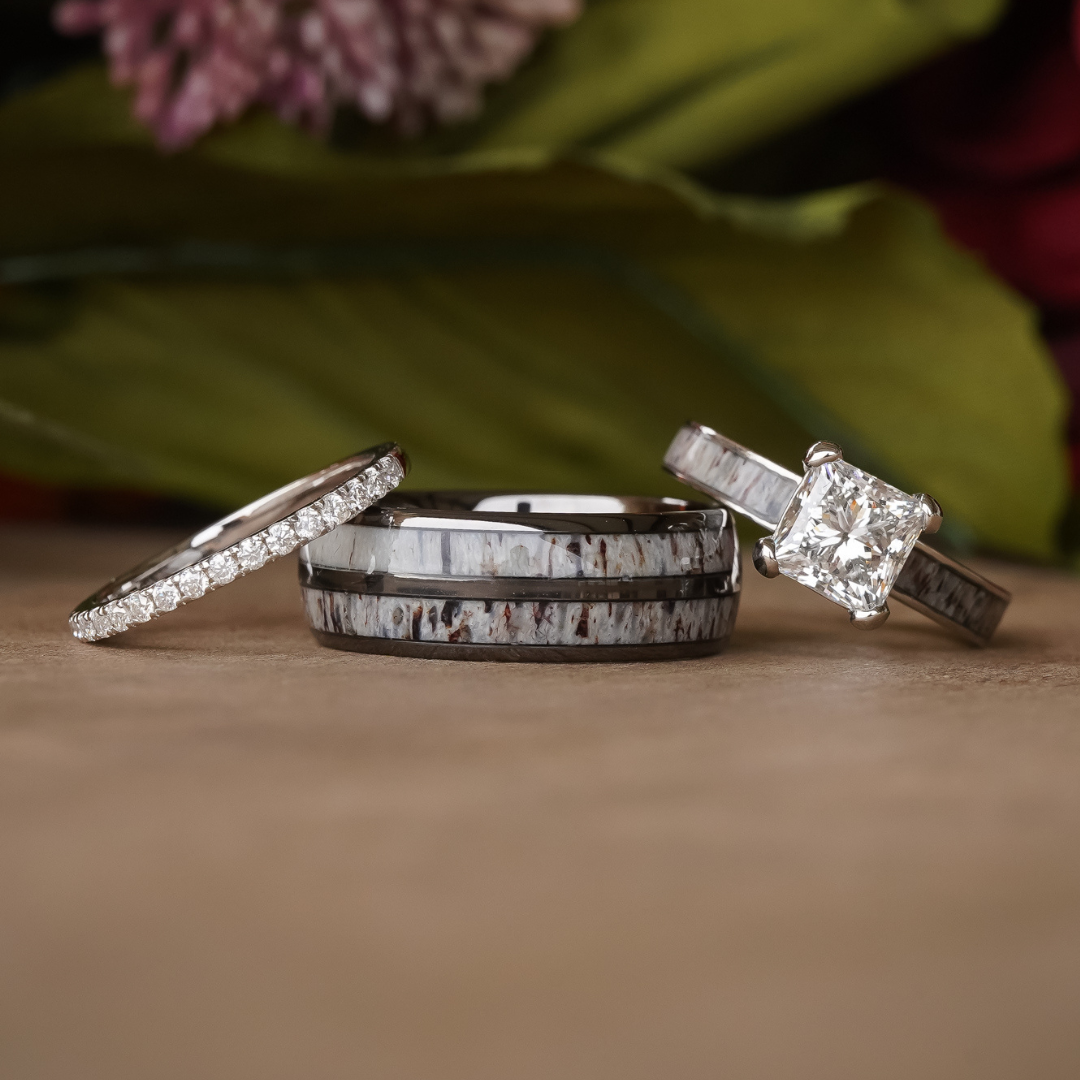 Moissanite Stacking Band