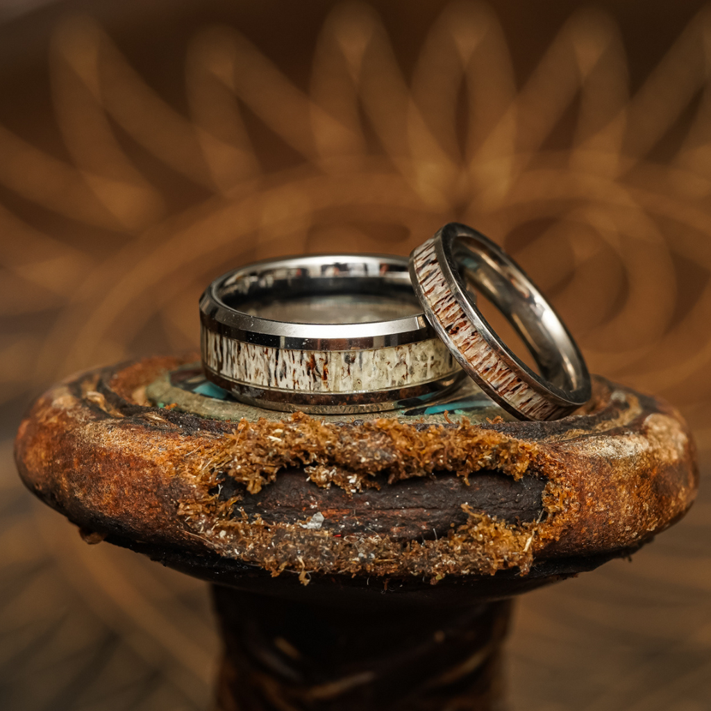 Rio Grande & Kenai Couples Set – AntlerRings.com