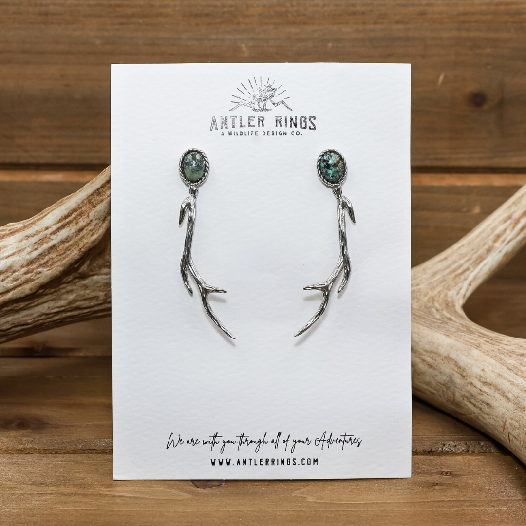 Shed and Stone Drop Earrings