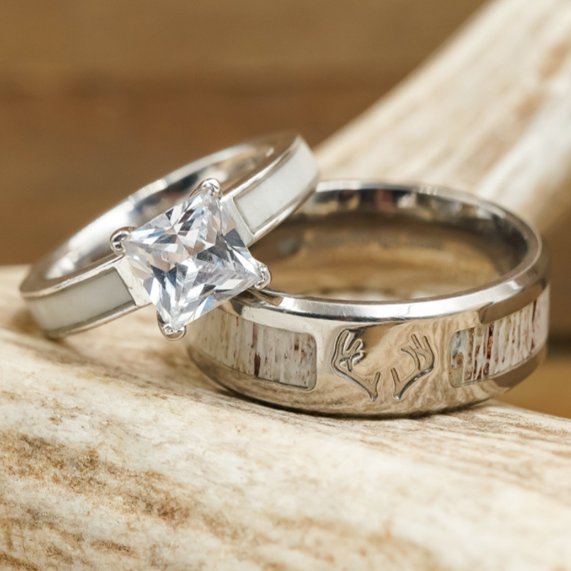 Deer antler ring for her store