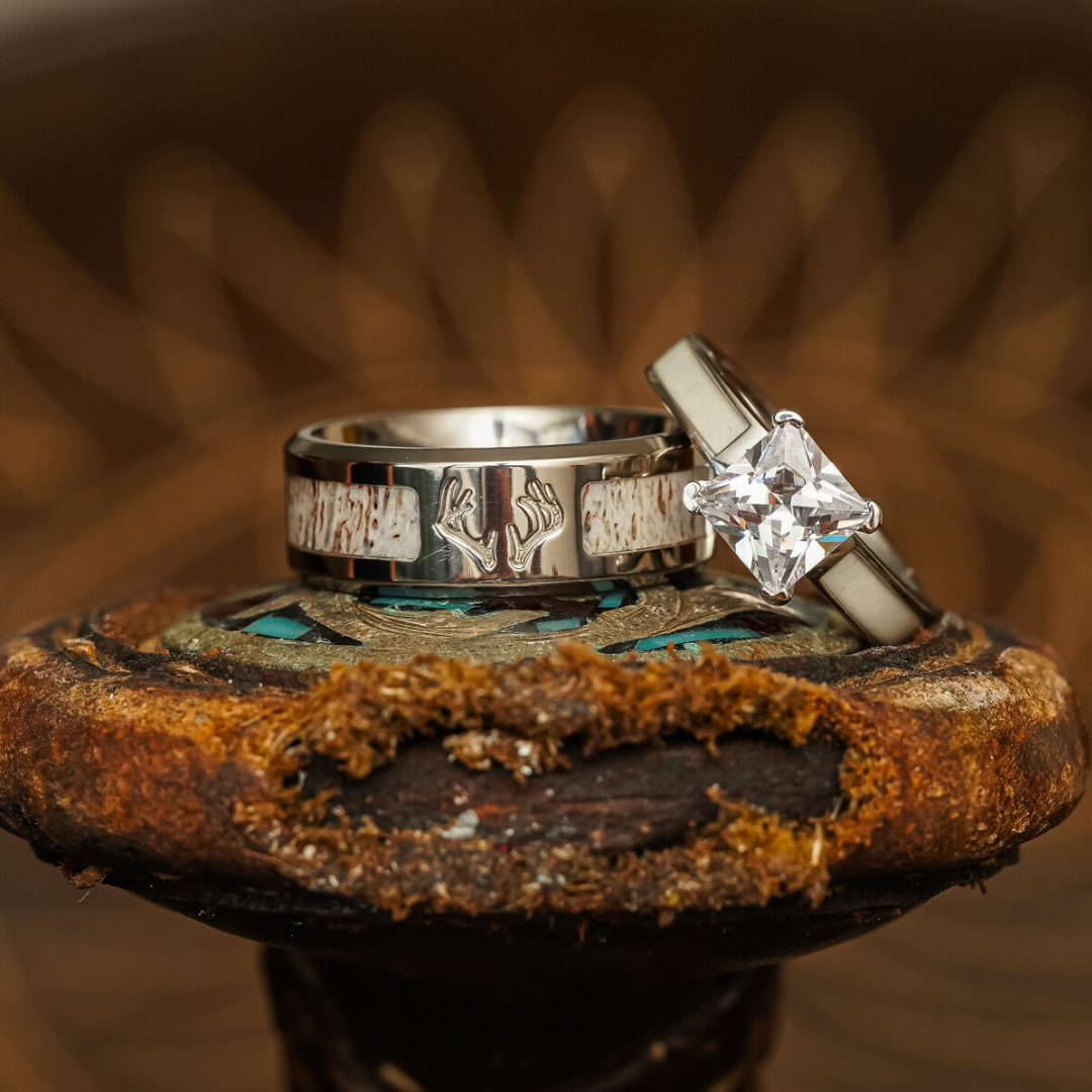 Silver Stag & Grand Ladybird Couples Set