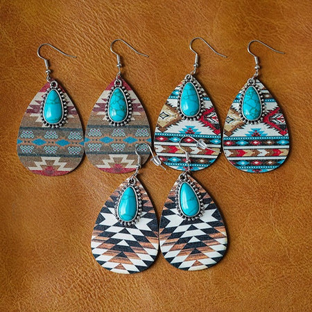 SOUTH WESTERN INDIAN JEWELRY ネイティブアメリカン Southwestern_earrings_group_le