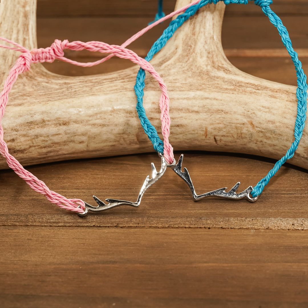 Adjustable Antler Bracelet | Women's Comfortable Hand-Woven Rope Antler ...