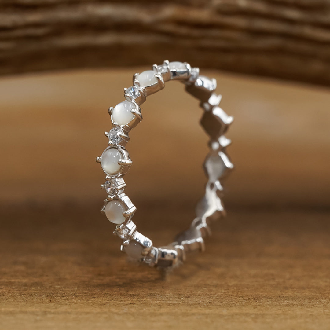 Mother of Pearl Stack Ring