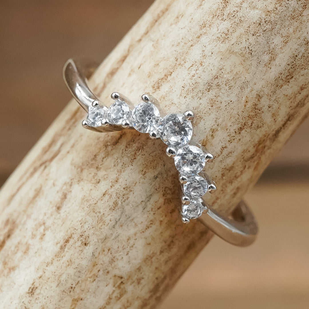 The Delicate Arch 925 Sterling Silver Cubic Zirconia Round
