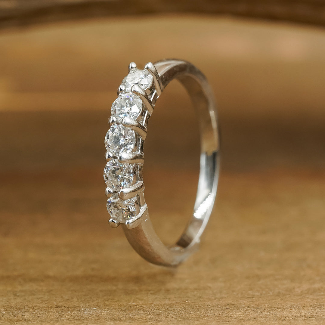 OOAK 5-Stone Emerald Cut Diamond Ring - SOLD – Vale Jewelry