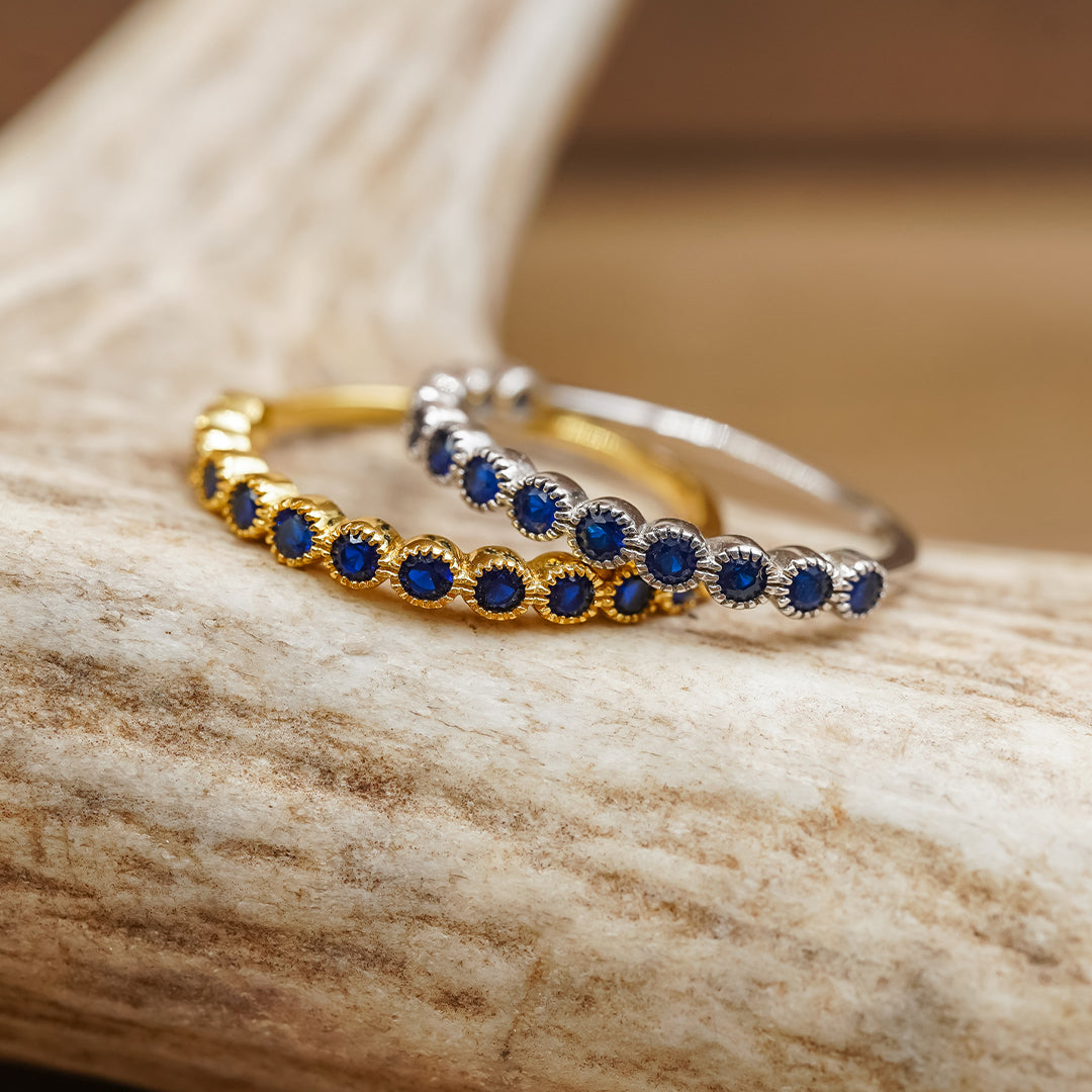The Ginnie | 925 Sterling Silver Blue Sapphire Gemstone Ring