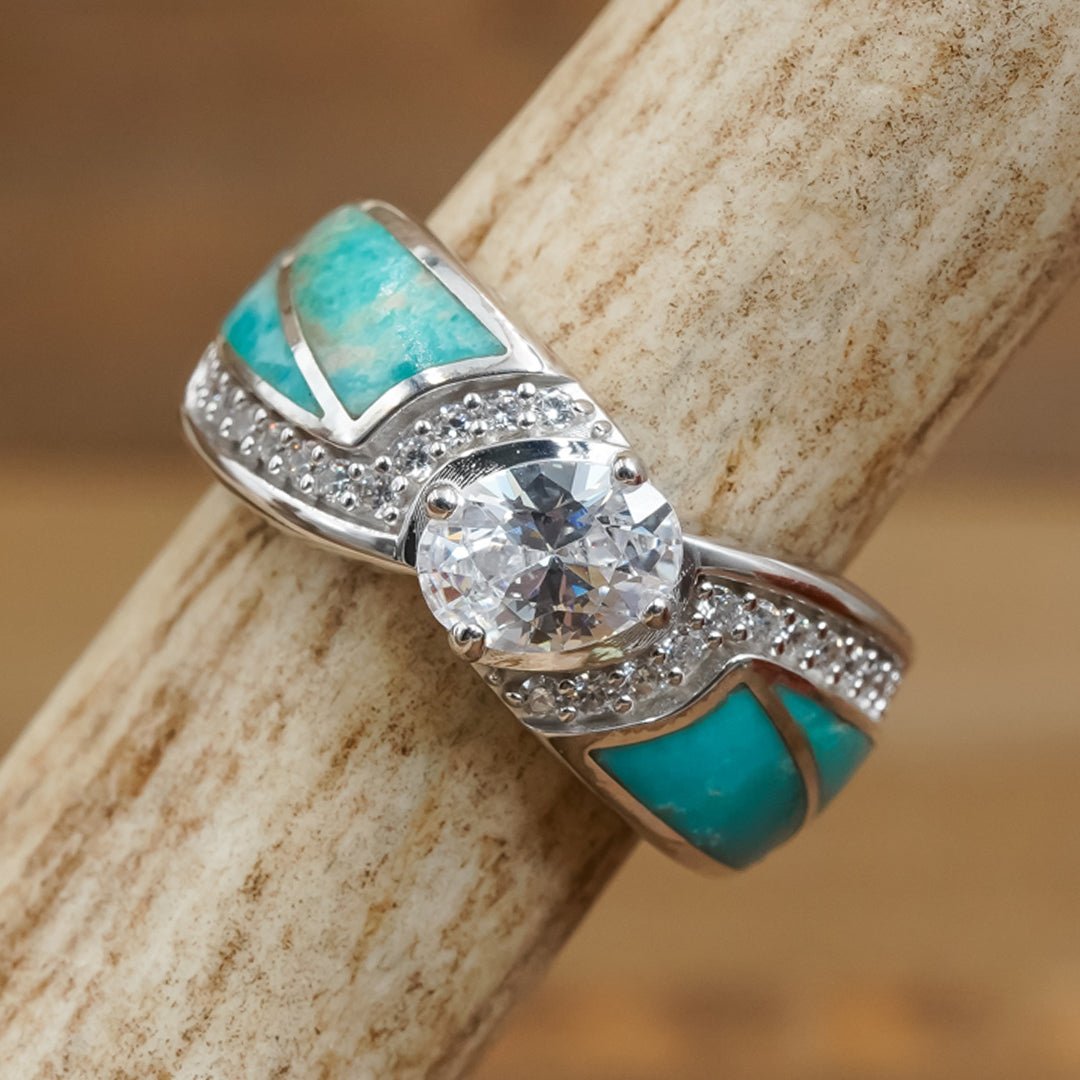 Vintage Turquoise And Western Engagement Rings With Turquoise