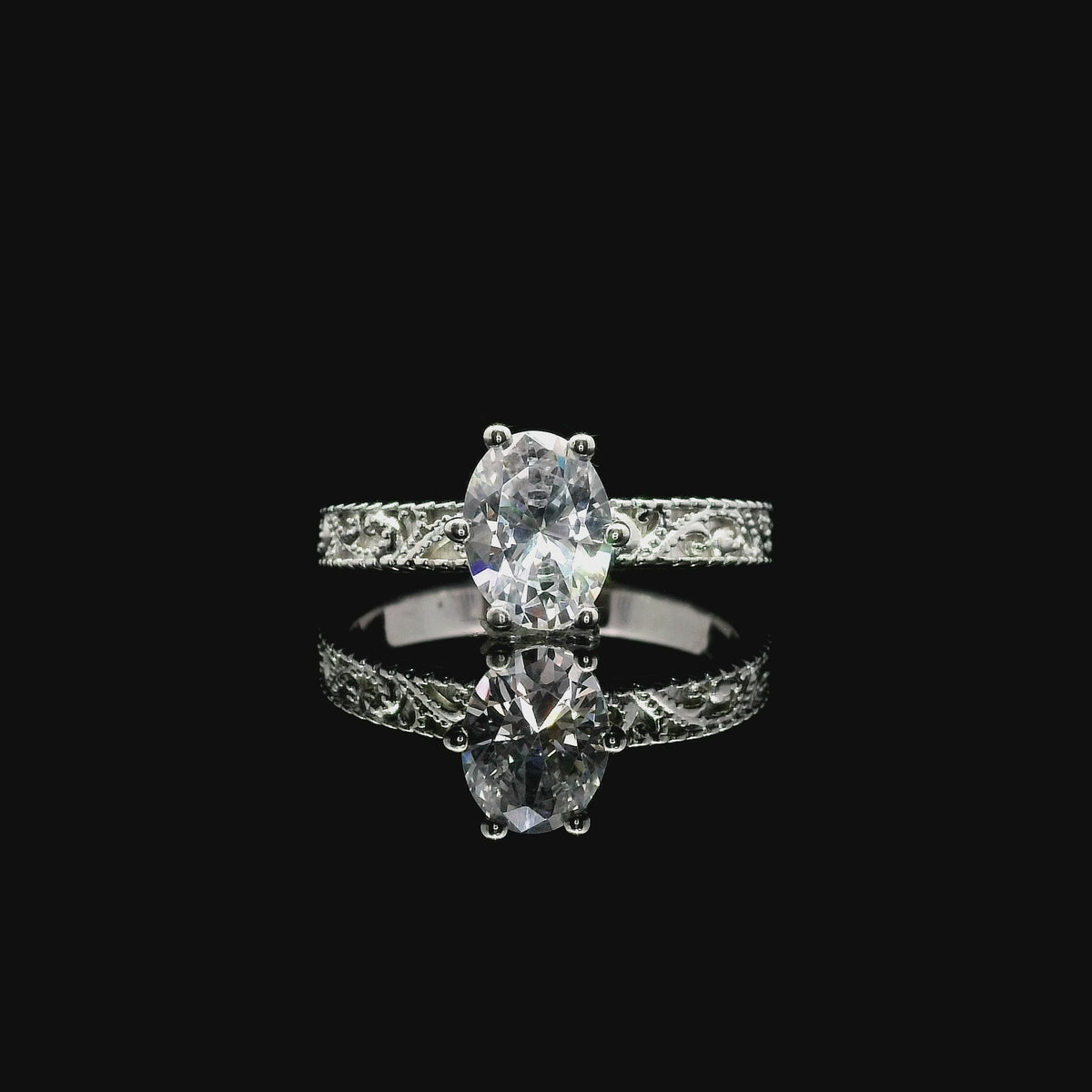 The Lamesa | Classy Western Style Oval Cut Engagement Ring ...