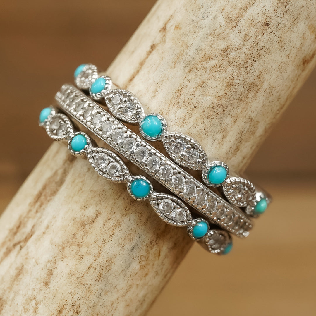 The Turquoise Vintage Stacking Band