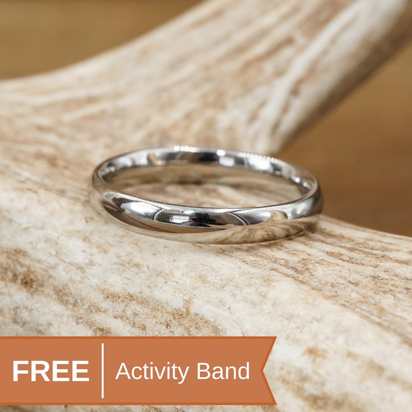 Activity Band (Women's) - Automatically Sent With Antler Inlaid Rings