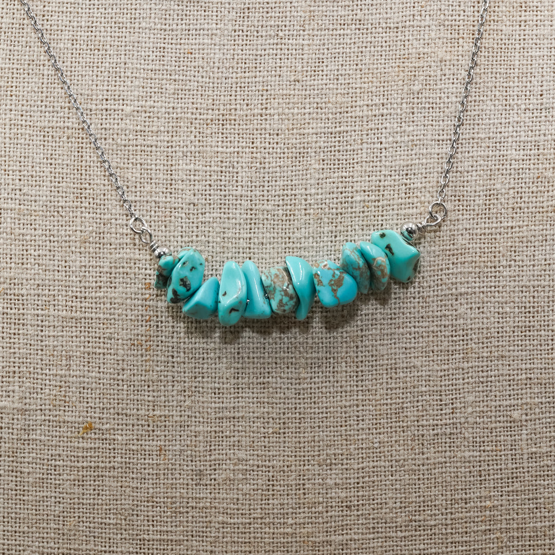 Turquoise Stack Necklace | Genuine Turquoise Statement Jewelry ...