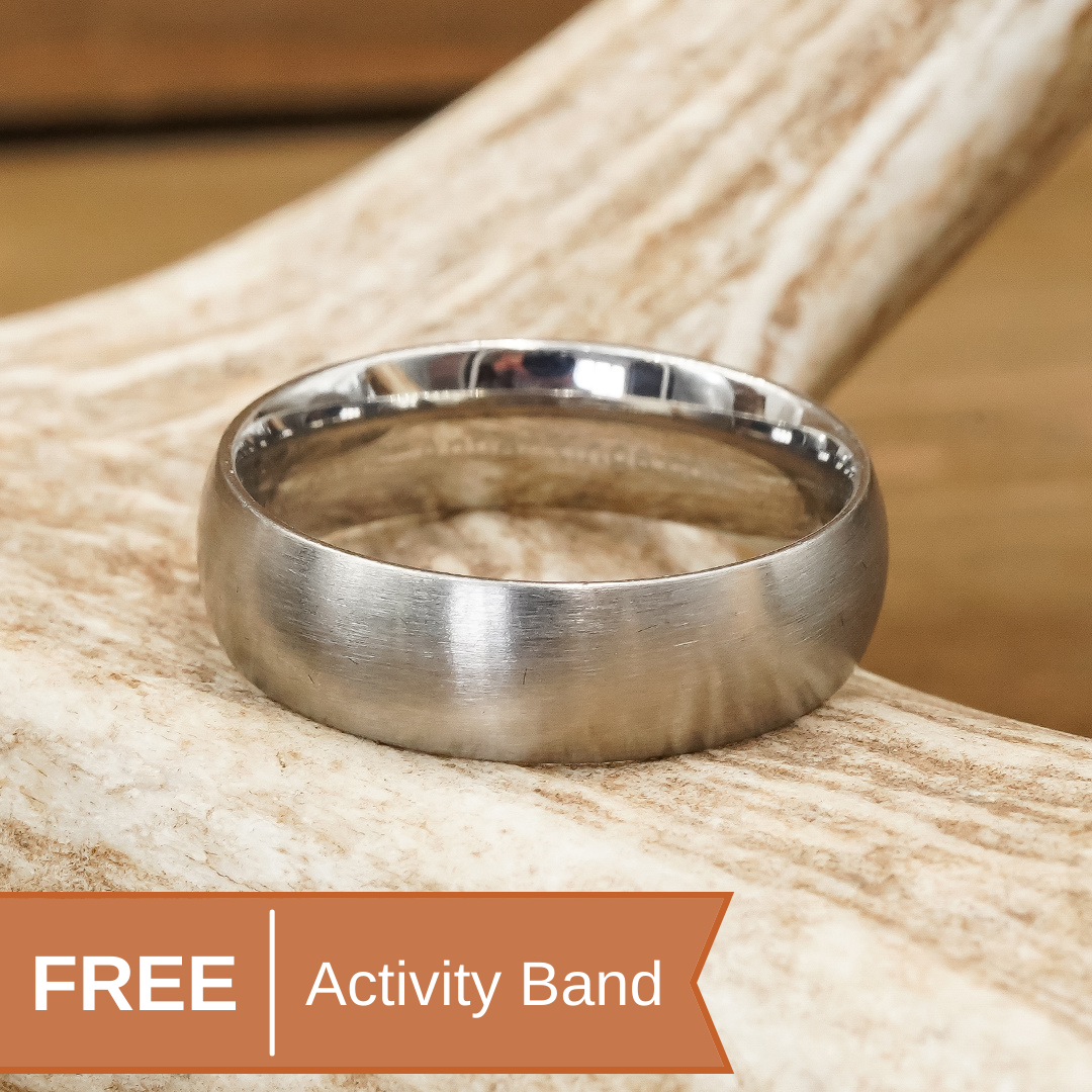 Activity Band (Men's) - Automatically Sent With Antler Inlaid Rings