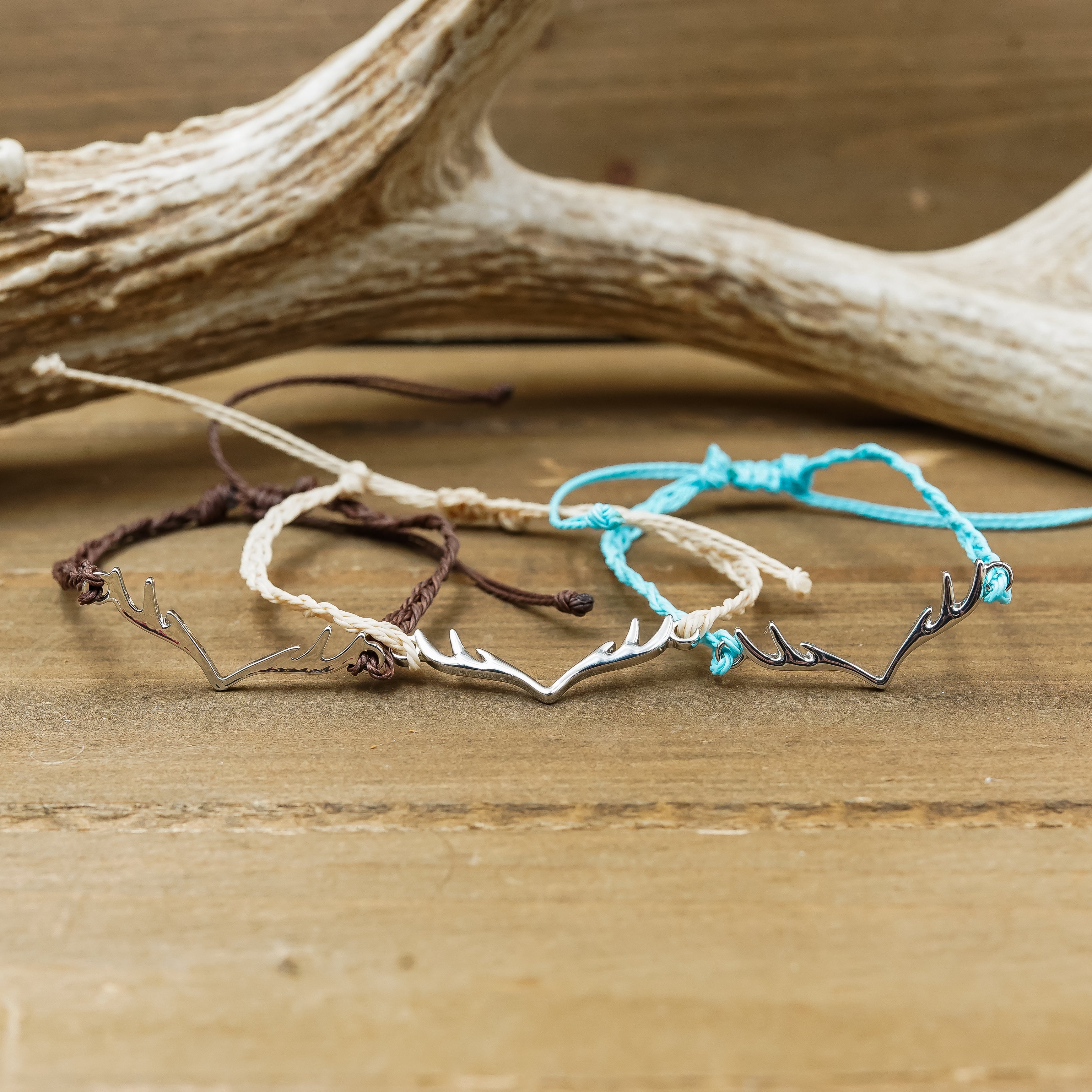 Adjustable Antler Bracelet | Women's Comfortable Hand-Woven Rope Antler ...