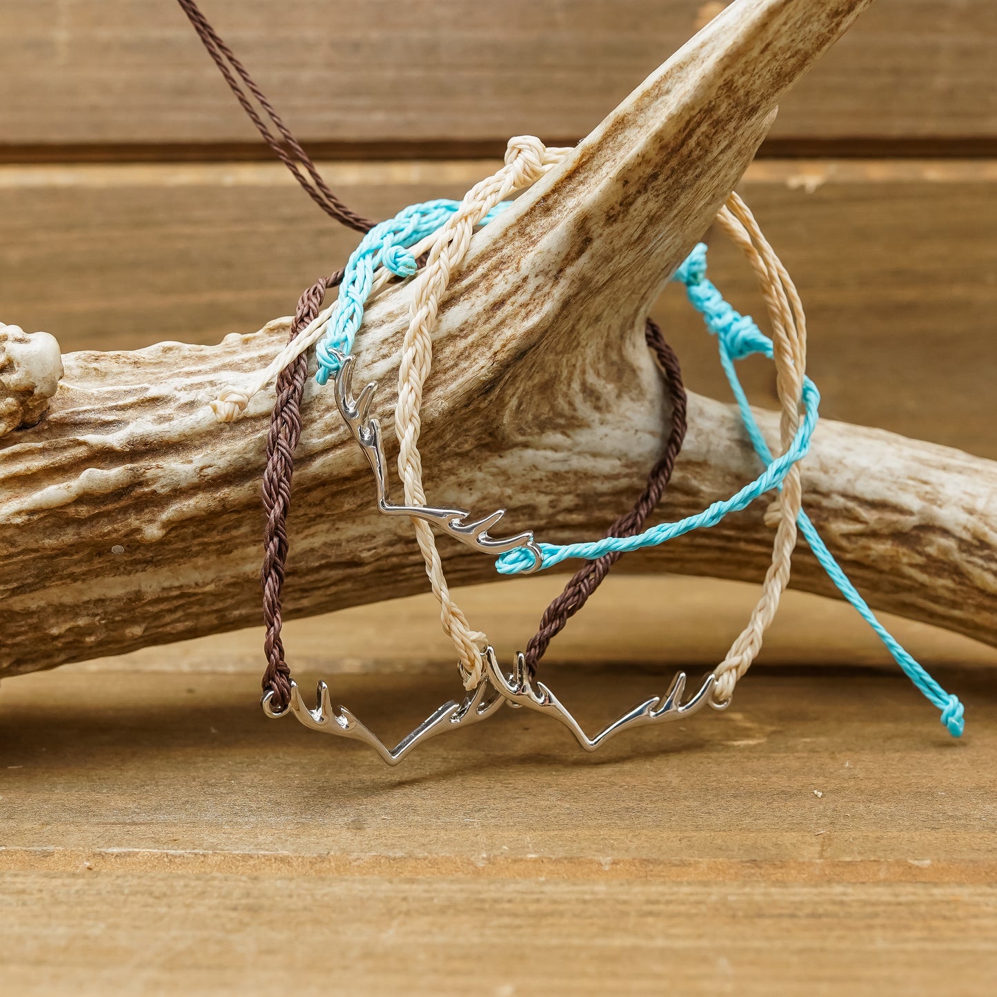 Adjustable Antler Bracelet | Women's Comfortable Hand-Woven Rope Antler ...