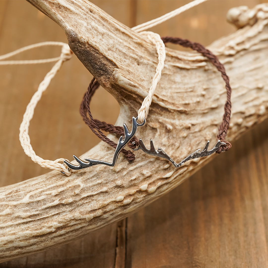 Adjustable Antler Bracelet | Women's Comfortable Hand-Woven Rope Antler ...