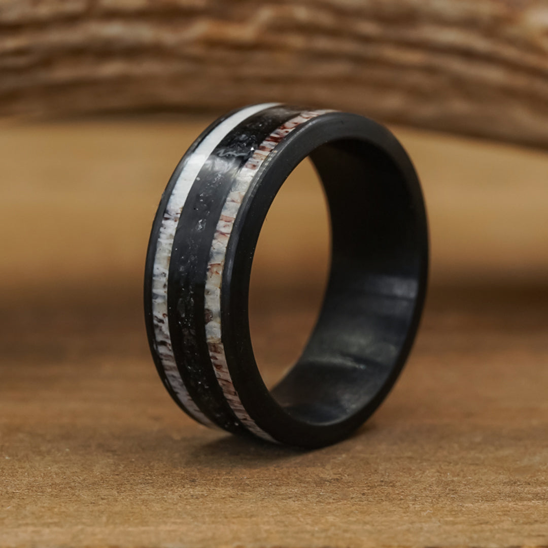 Mens crushed diamond ring Clearance