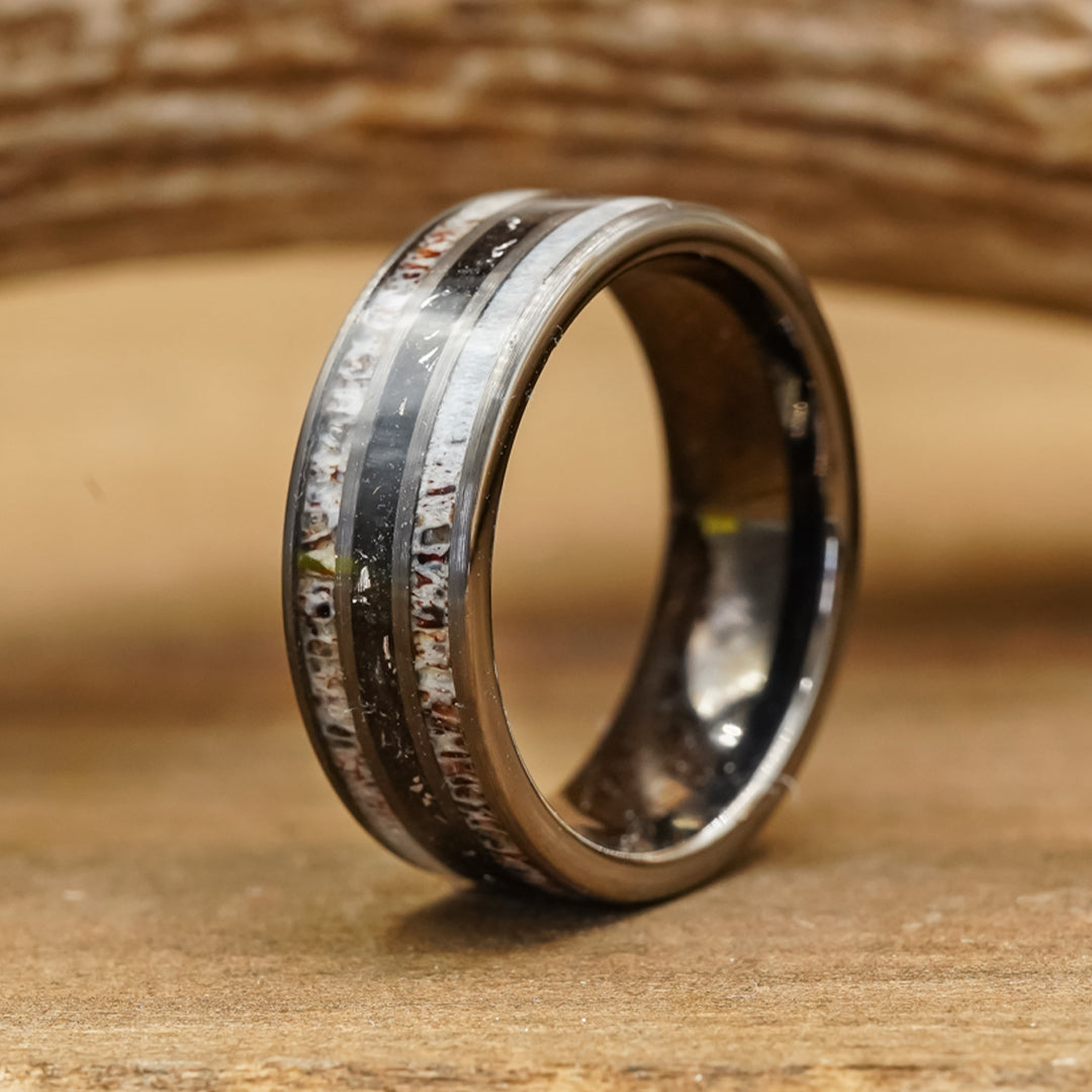 Genuine Black Diamond ring, Black Diamond and ruby ring, Mens Diamond –  Upstate Resin Works LLC