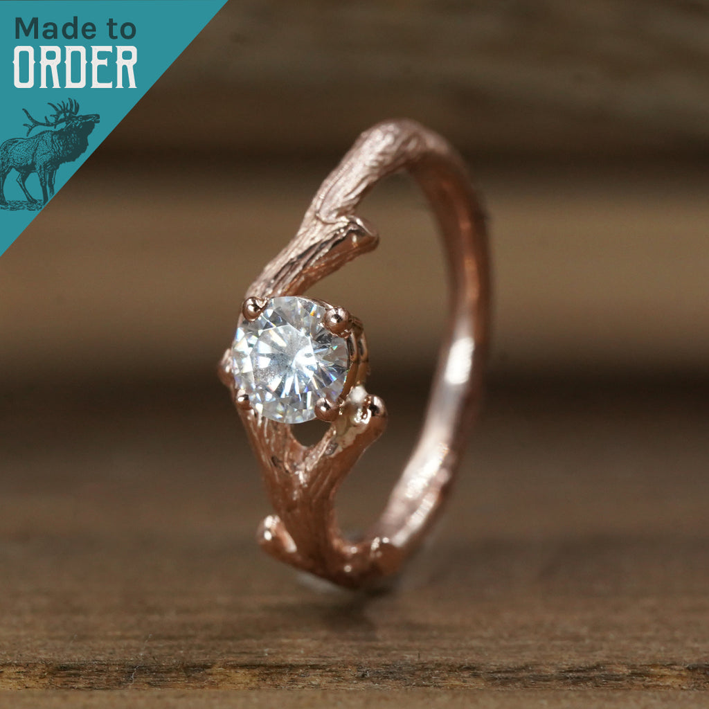 Antler engagement ring discount