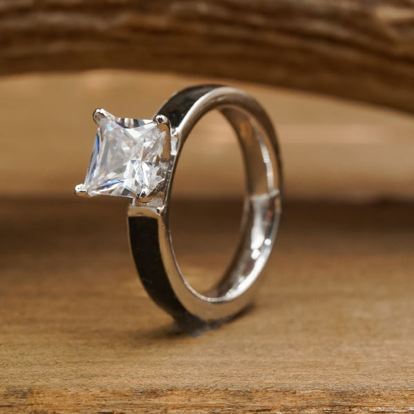 The Grand Lovina | 4mm Sterling Silver Black Crushed Diamond & CZ