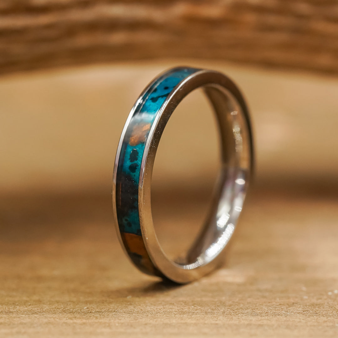 Copper ring with ice jade – mr. blackbird
