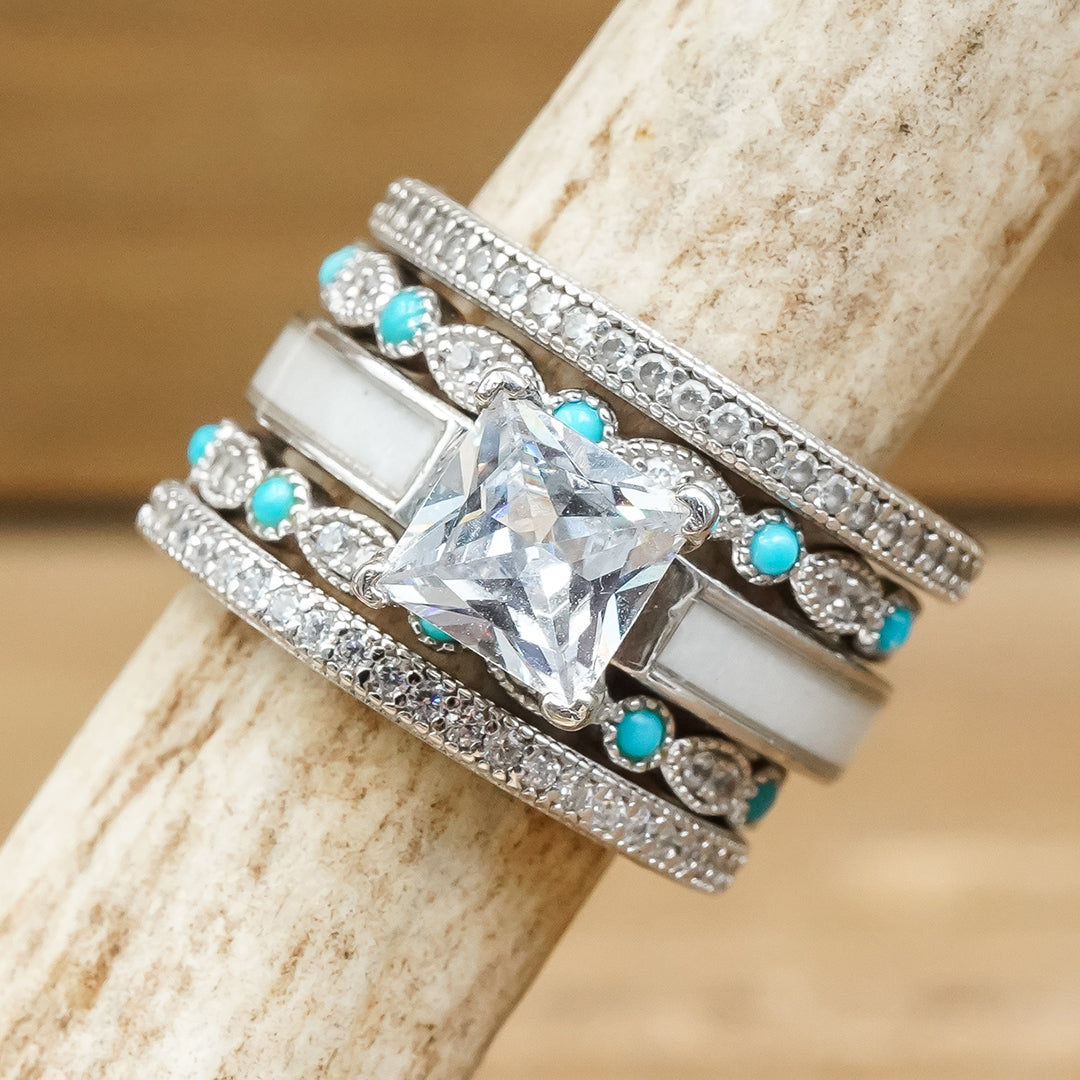 Silver Rings Kit Silver wedding and engagement ring sets | Honestweddingadvice.com