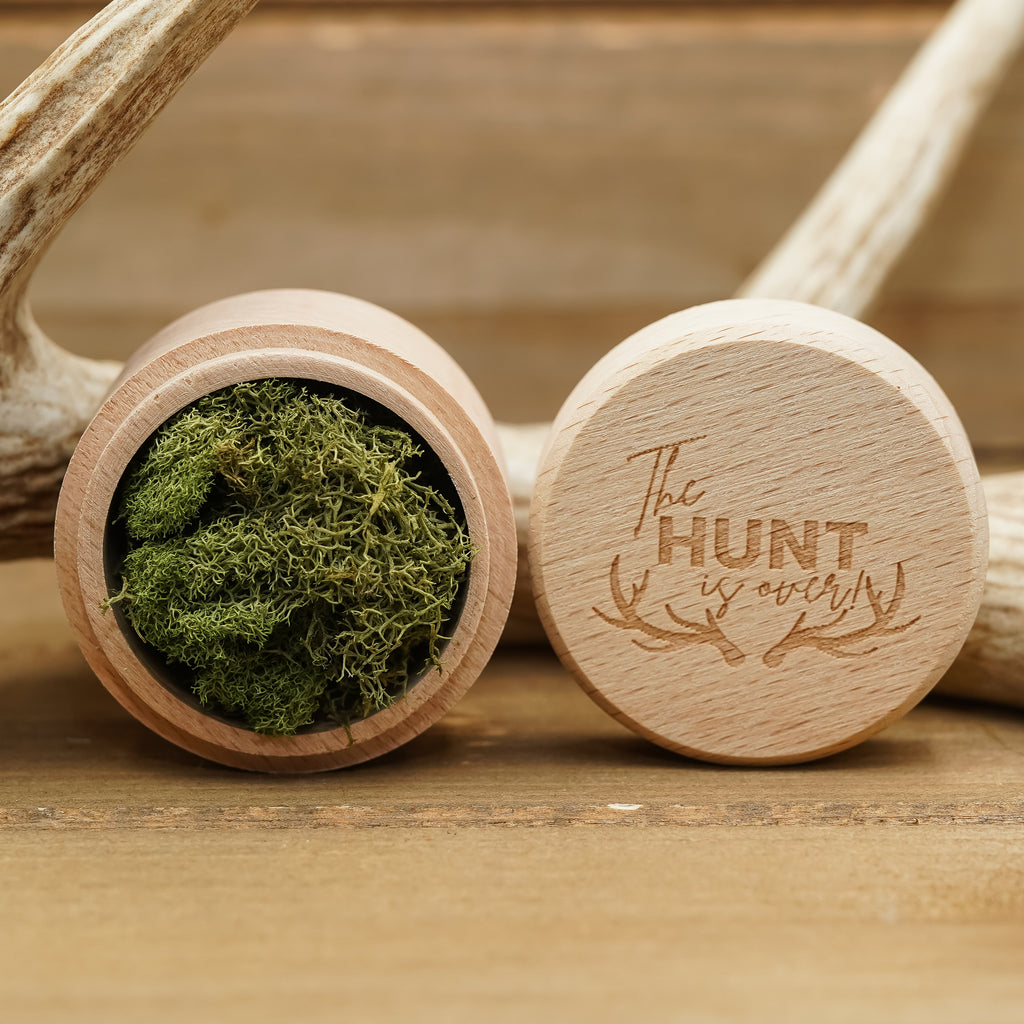 "The Hunt Is Over" Ring Box