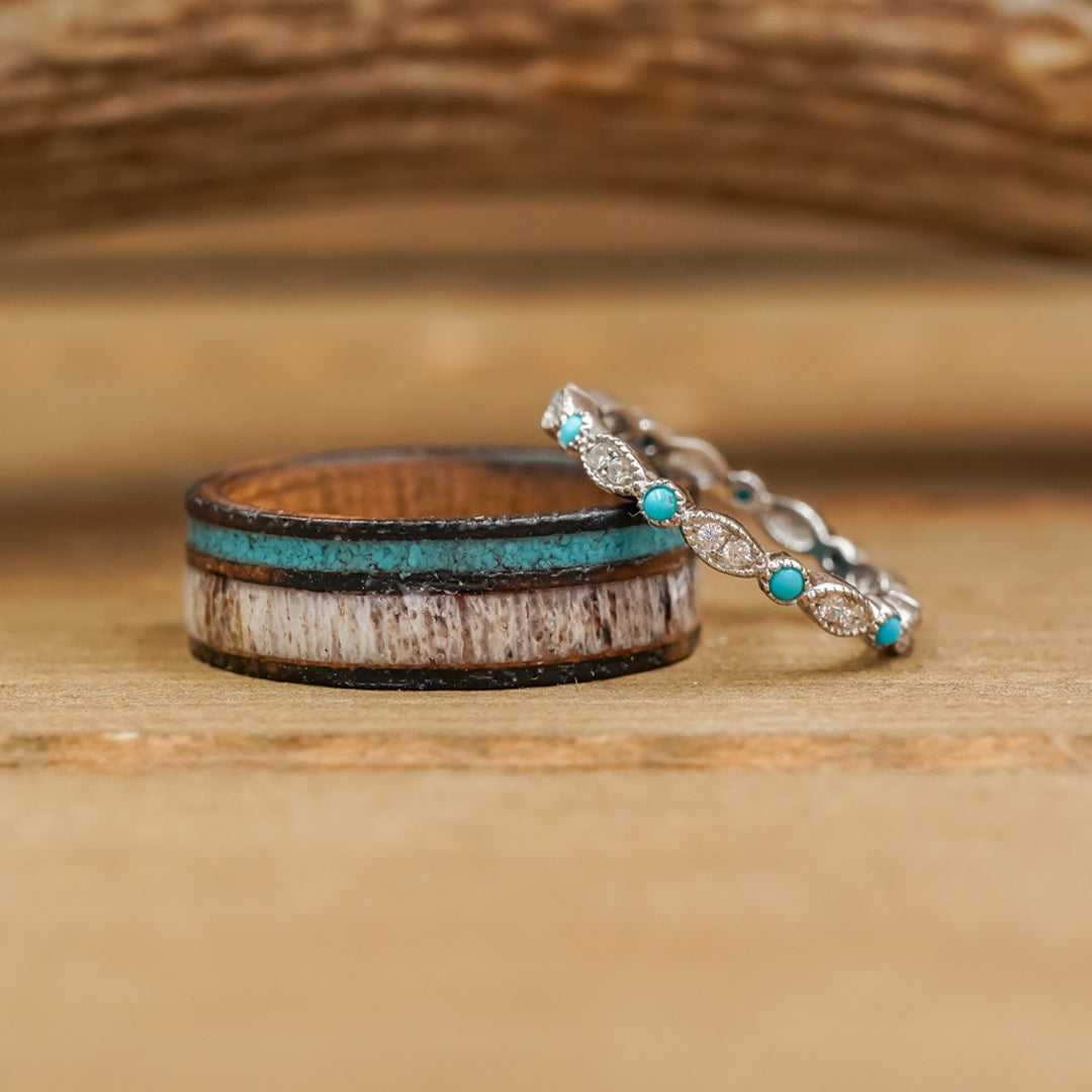 The Turquoise Vintage Stacking Band