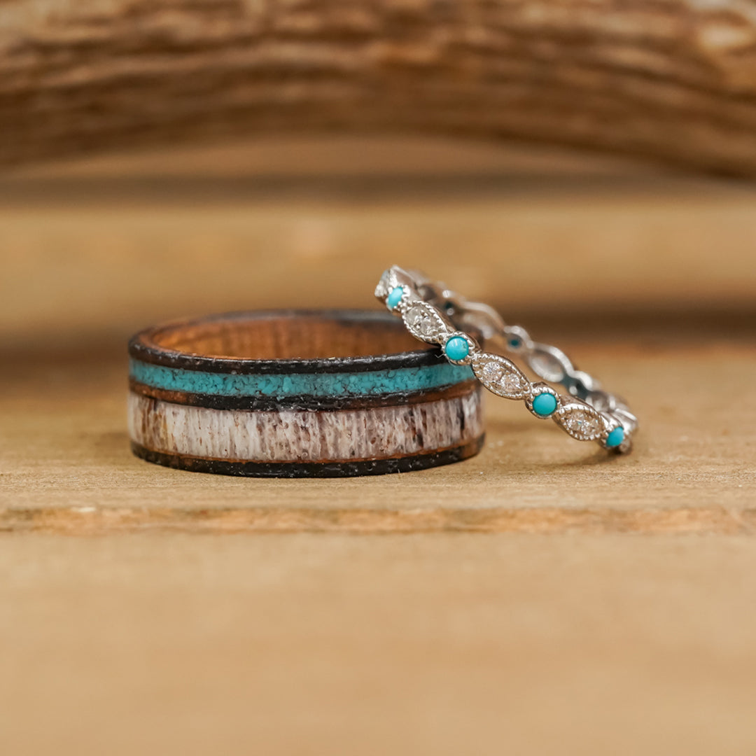 Turquoise wedding ring stacker 60 photos - Vianawedding.com