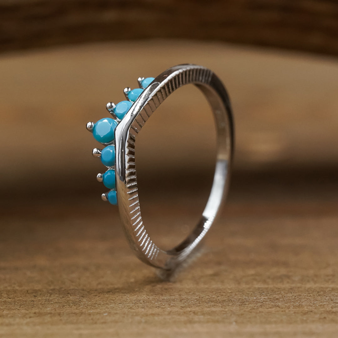 Turquoise Ring Women Size 7.5 Zuni Jewelry, Native American Ring, Turquoise  Jewelry